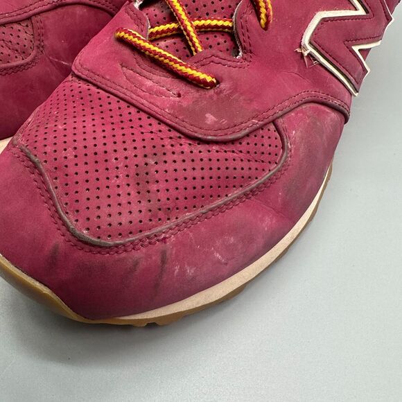 New Balance 574 Men's Size 13 Maroon Lace Up Low Top Athletic Running Sneaker - Picture 5 of 12